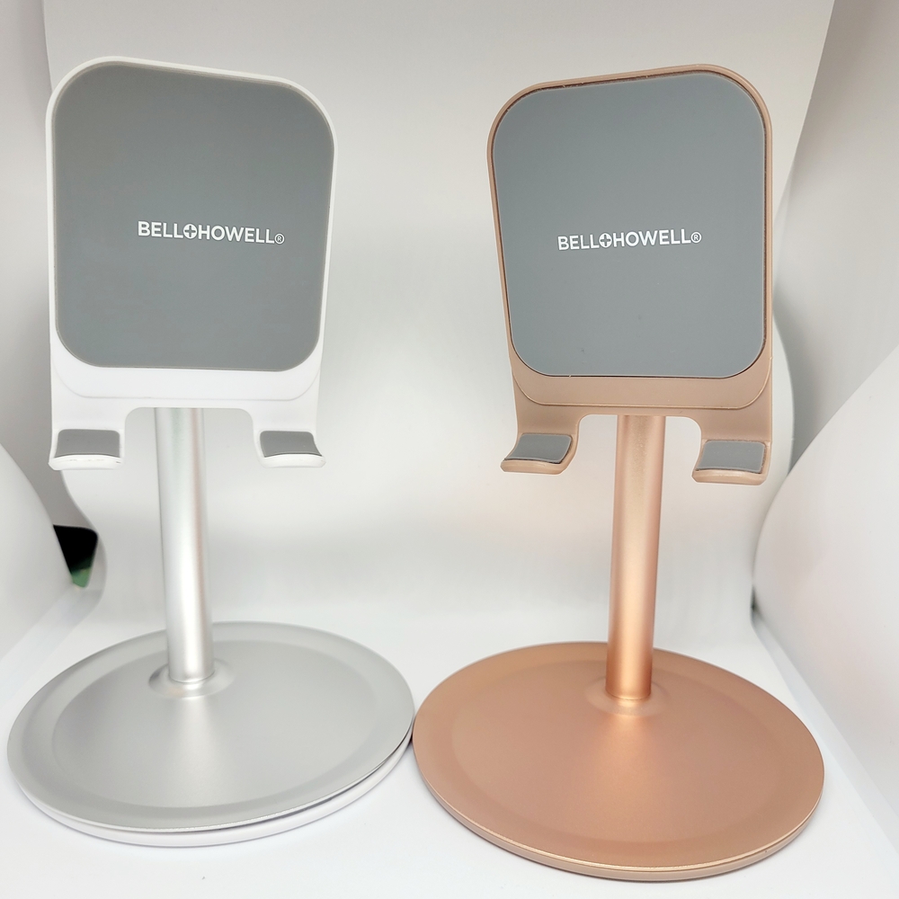 Bell+Howell Clever Grip Pro 3.0 Adjustable Phone Stands in Silver and Rose Gold - Picture 2 of 3